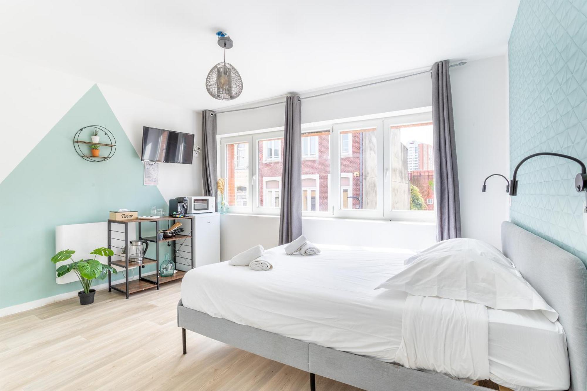 S&K Suite Grande Rue Roubaix - Chambre Spacieuse Et Sdb Privee - Netflix Et Cuisine Eksteriør bilde
