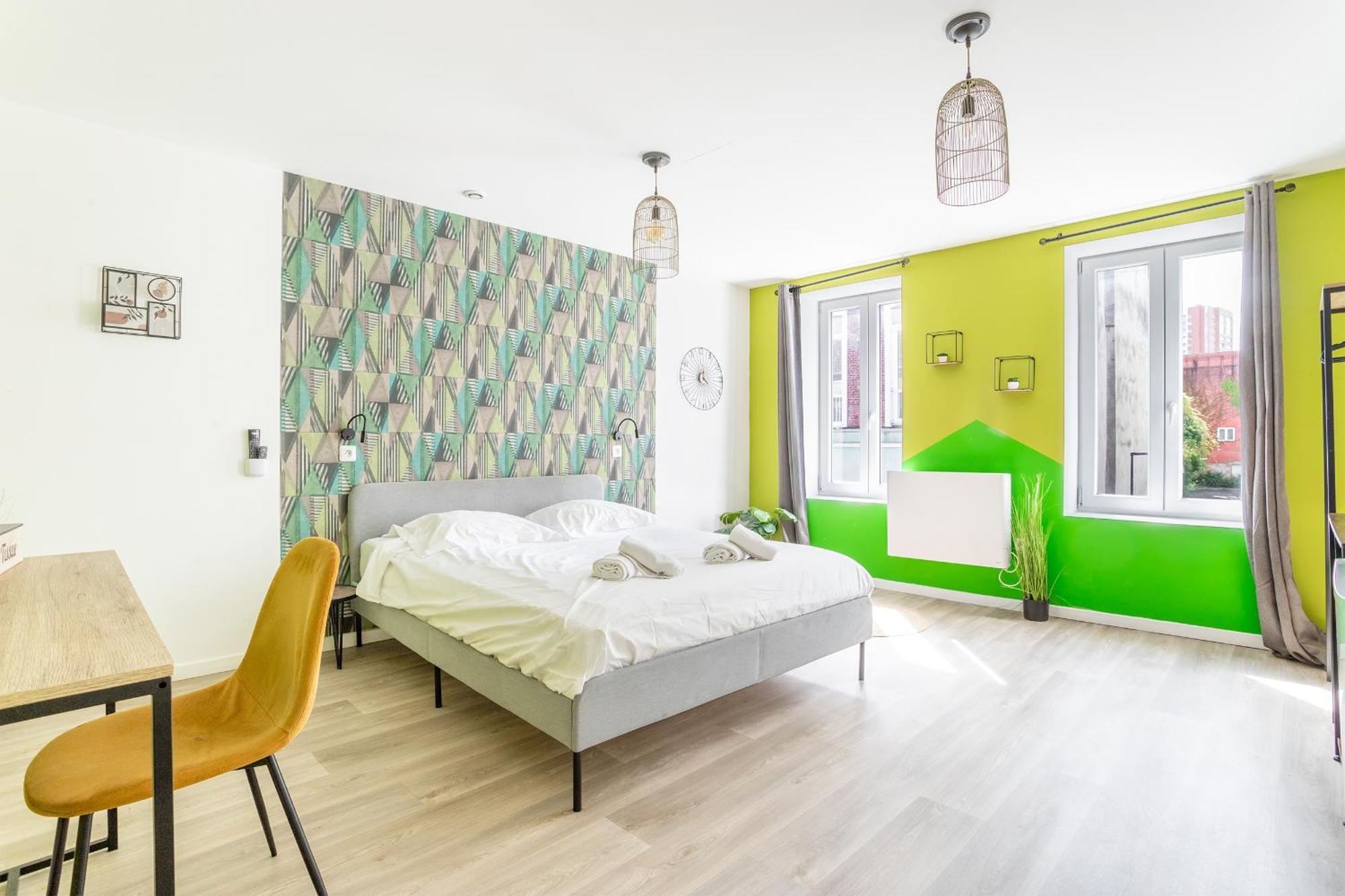 S&K Suite Grande Rue Roubaix - Chambre Spacieuse Et Sdb Privee - Netflix Et Cuisine Eksteriør bilde