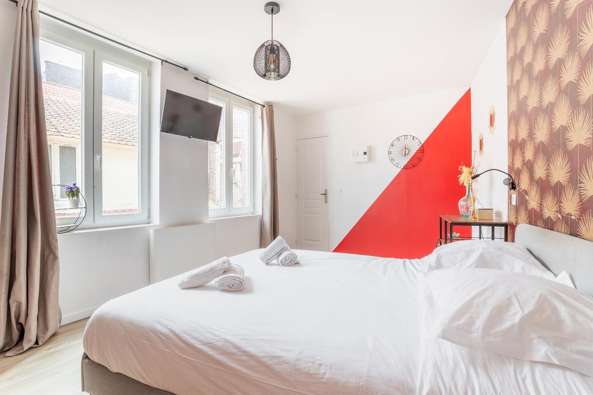 S&K Suite Grande Rue Roubaix - Chambre Spacieuse Et Sdb Privee - Netflix Et Cuisine Eksteriør bilde
